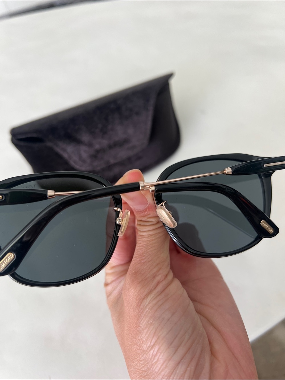 TOM FORD SUNGLASSES - Black Gold - 55m - FT1243-K 20A 55 - Picture 8 of 10